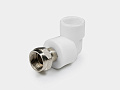 PP-R угольник комбинированный с накидной гайкой D20-1/2" КОНТУР PP-R угольник комбинированный с накидной гайкой D20-1/2" КОНТУР