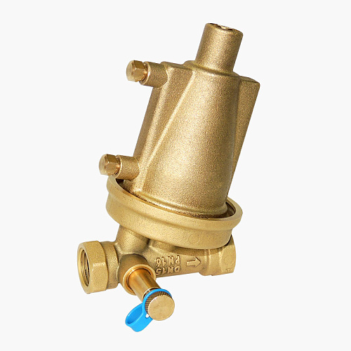 Клапан балансировочный автоматический регулятор перепада давлений STAP.BY с диапазоном настройки 10-60 кПа, внутренняя резьба, DN 32, Kvs = 8 м3/ч, Tmax = 120°C, PN16, материал корпуса - латунь