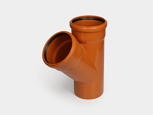 PP тройник канализационный D160х160/45° ОРАНЖ