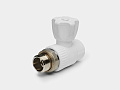 PP-R кран радиаторный прямой НР D25-3/4&amp;quot; (шар PPSU) КОНТУР