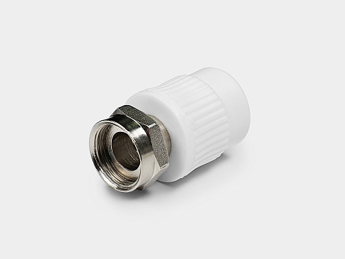 PP-R муфта комбинированная с накидной гайкой D25-3/4&amp;quot; КОНТУР