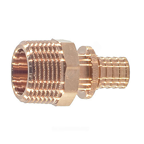 Муфта для PE-X труб аксиальная бронза Дн 16х3/4&amp;quot; НР RAUTITAN RX+ Rehau 14563121001 (13660501001)