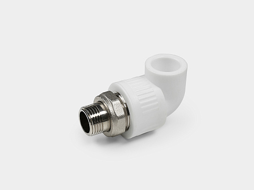 PP-R угольник комбинированный с американкой НР D25-3/4&amp;quot; КОНТУР