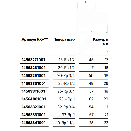 Муфта для PE-X труб аксиальная бронза Дн 16х1/2&amp;quot; ВР RAUTITAN RX+ Rehau 14563271001 (13660671001)