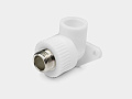 PP-R угольник комбинированный с креплением НР D20-1/2&amp;quot; КОНТУР