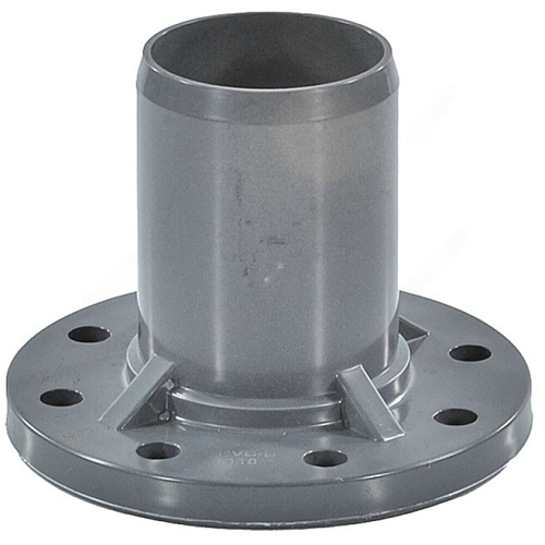 Патрубок НПВХ серый SDR26 Дн 110х100 Ру10 гладкий напорный фланец НПВХ Aquaviva AQV106110