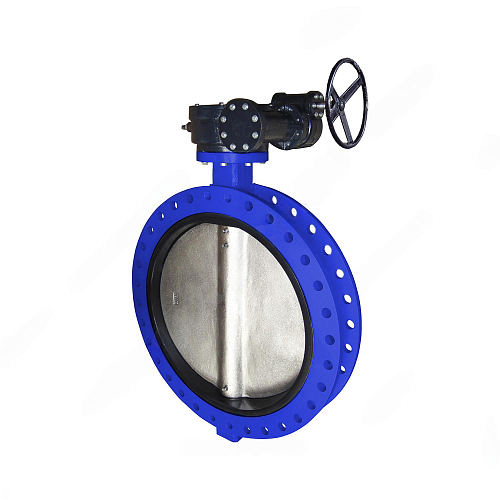 Затвор дисковый поворотный чугун VPE4448-08EP Ду 400 Ру16 межфл с редуктором диск чугун манжета EPDM Tecofi VPE4448-08EP0400