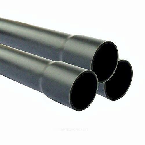 Труба НПВХ 125 серая под клеевое соед SDR21 Дн 110х5,3 Ру12,5 раструбная напорная L=3м Aquaviva AQV311053R