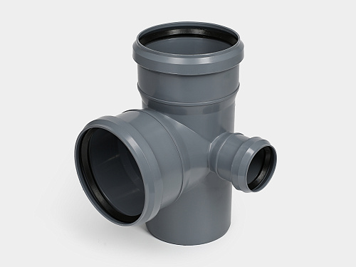 PP крестовина двухплоскостная канализационная D110х110х50/90° правая СТАНДАРТ Kontur