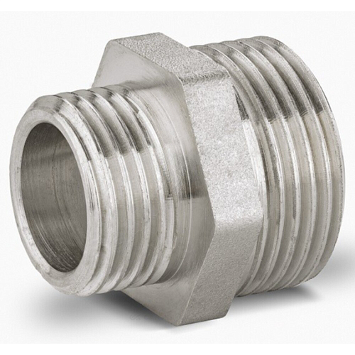 Ниппель латунь никель переходной Ду 40х32 (1 1/2&amp;quot;х1 1/4&amp;quot;) НР LD LD.67.503.40х32