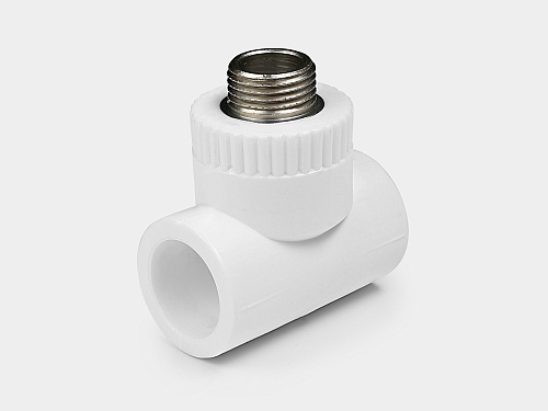 PP-R тройник комбинированный НР D25-1/2&amp;quot; КОНТУР