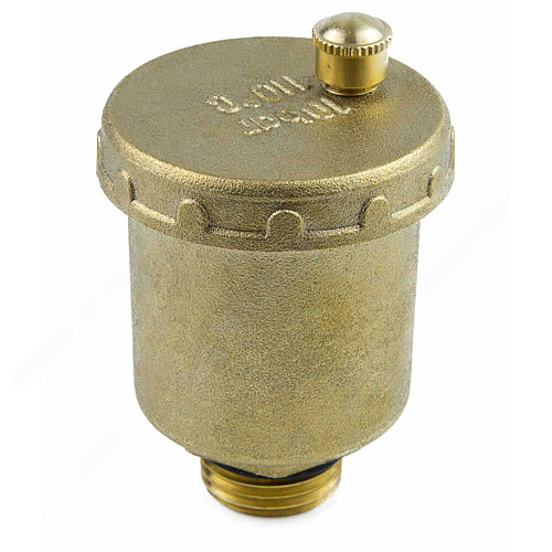Воздухоотводчик автоматический латунь 5003 Ду 15 Ру10 G1/2&amp;quot; НР прямой Aquasfera 5003-01