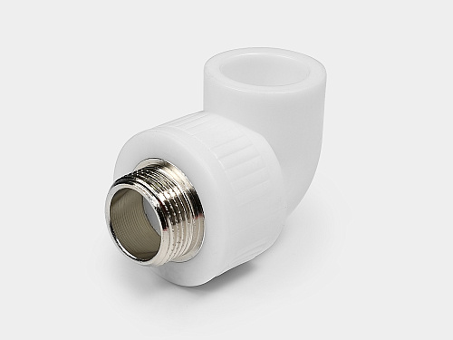 PP-R угольник комбинированный НР D25-3/4&amp;quot; КОНТУР