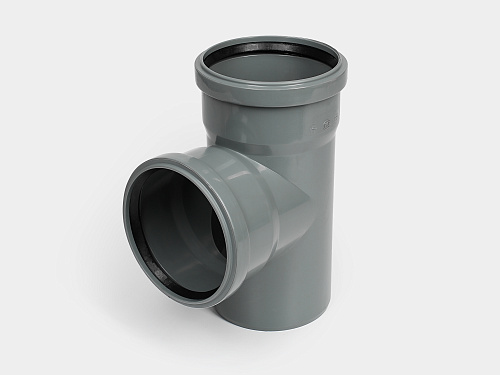 PP тройник канализационный D110х110/90° СТАНДАРТ КОНТУР