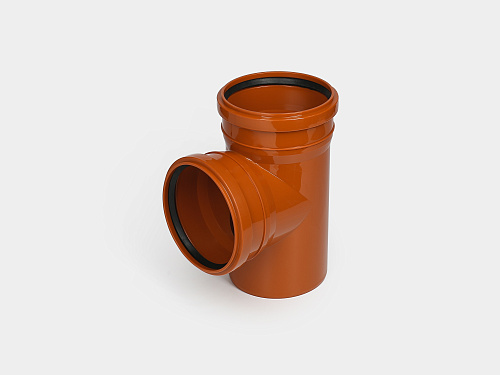 PP тройник канализационный D160х160/90° ОРАНЖ