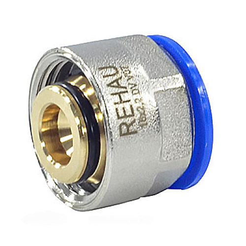 Евроконус для PE-X труб обжим латунь Дн 20х2,8х3/4&amp;quot; с накидной гайкой RAUTITAN flex Rehau 12663621003