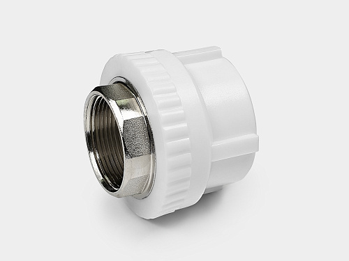 PP-R муфта комбинированная ВР D50-1 1/2&amp;quot; под ключ КОНТУР