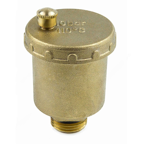 Воздухоотводчик автоматический латунь 5003 Ду 15 Ру10 G1/2&amp;quot; НР прямой Aquasfera 5003-01