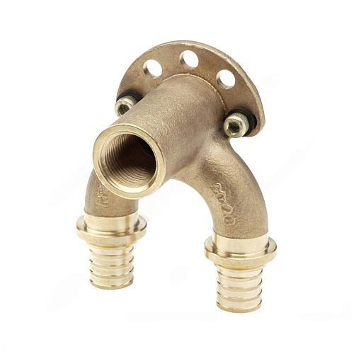 Водорозетка для PE-X труб аксиальная бронза Дн 16х1/2&amp;quot; ВР L=59мм длинная RAUTITAN RX+ Rehau 14562701001