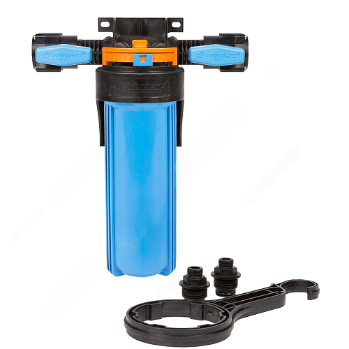 Корпус фильтра непрозрачный 1 М Т 1&amp;quot; ВР Ру10 1-ст с шаровыми кранами Slim Line 10&amp;quot; Джилекс 9094