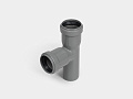 PP тройник канализационный D40Х40/90° СТАНДАРТ
