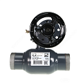 Кран шаровой сталь Jip-R Premium WW Ду 200 Ру25 п/привар с редуктором Ридан 065N0156GR