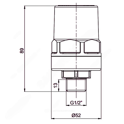 Компенсатор гидроудара Ду 15 Ру10 НР OR 0198.015