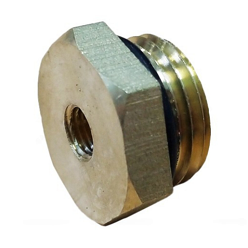 Футорка латунь Ду 15х8 (1/2&amp;quot;х1/4&amp;quot;) с резиновым кольцом НР/ВР Апогей 310013