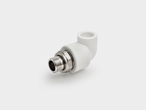 PP-R угольник комбинированный с американкой НР D20-1/2&amp;quot; КОНТУР