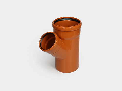 PP тройник канализационный D160х110/45° ОРАНЖ