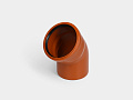 PP отвод канализационный D110х45° ОРАНЖ КОНТУР