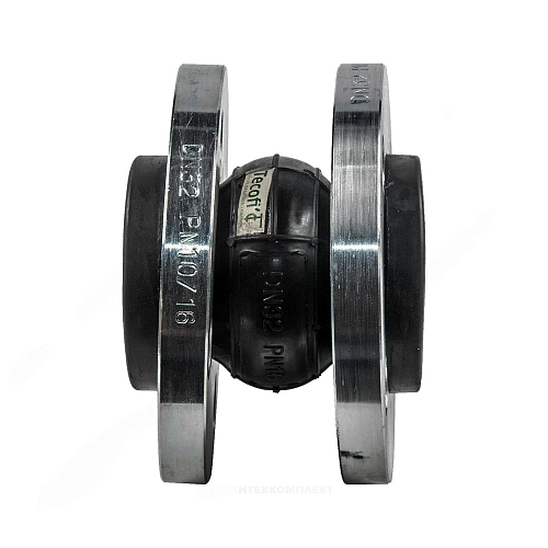 Компенсатор резиновый антивибрационный EPDM DI7240N Ду 40 Ру10/16 фл L=95мм Tecofi DI7240N-0040 сжатие/растяжение 10 мм/6 мм