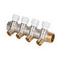 MVI Коллектор латунный с регулирующими вентилями MVI 1&amp;quot;x1/2&amp;quot;x4 выхода