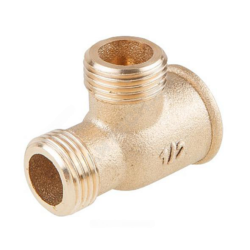 Тройник латунь Ду 15 (1/2&amp;quot;) ВР/НР/НР Цветлит ZW50082