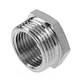 Футорка латунь хром Ду 15х10 (1/2&amp;quot;х3/8&amp;quot;) НР/ВР R93 Giacomini R93X006