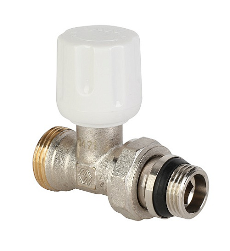 MVI Вентиль радиаторный прямой ручной с кольцом 1/2&amp;quot; с выходом под евроконус