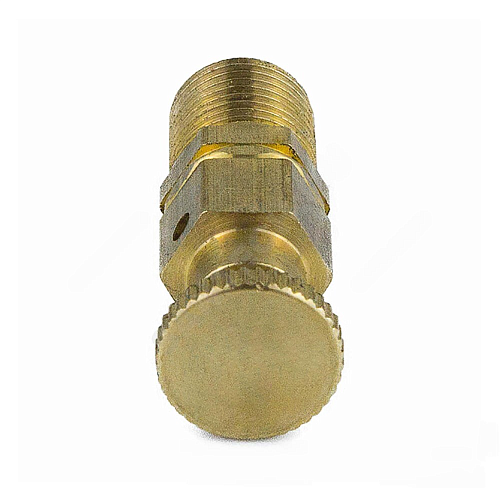 Кран Маевского ручной латунь 5006 М10х1,0 Ру10 НР с колпачком Aquasfera 5006-01