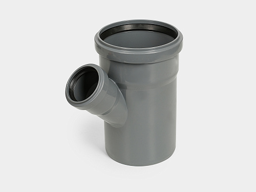 PP тройник канализационный D110х50/45° СТАНДАРТ КОНТУР