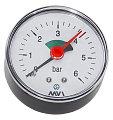 MVI Манометр аксиальный MVI, до 6 бар, D63 мм, подключение G1/4