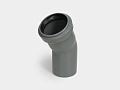 PP отвод канализационный D50х30° СТАНДАРТ Kontur