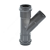 Тройник НПВХ серый SDR26 Дн 160х45гр Ру10 раструбный напорный в/к Aquaviva AQV105160 Тройник НПВХ серый SDR26 Дн 160х45гр Ру10 раструбный напорный в/к Aquaviva AQV105160