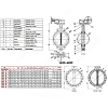 Затвор дисковый поворотный чугун VPE4448-08EP Ду 800 Ру16 фл с редуктором диск чугун манжета EPDM Tecofi VPE4448-08EP0800