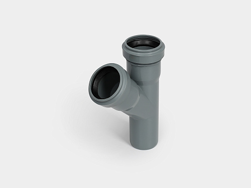 PP тройник канализационный D40Х40/45° СТАНДАРТ Kontur